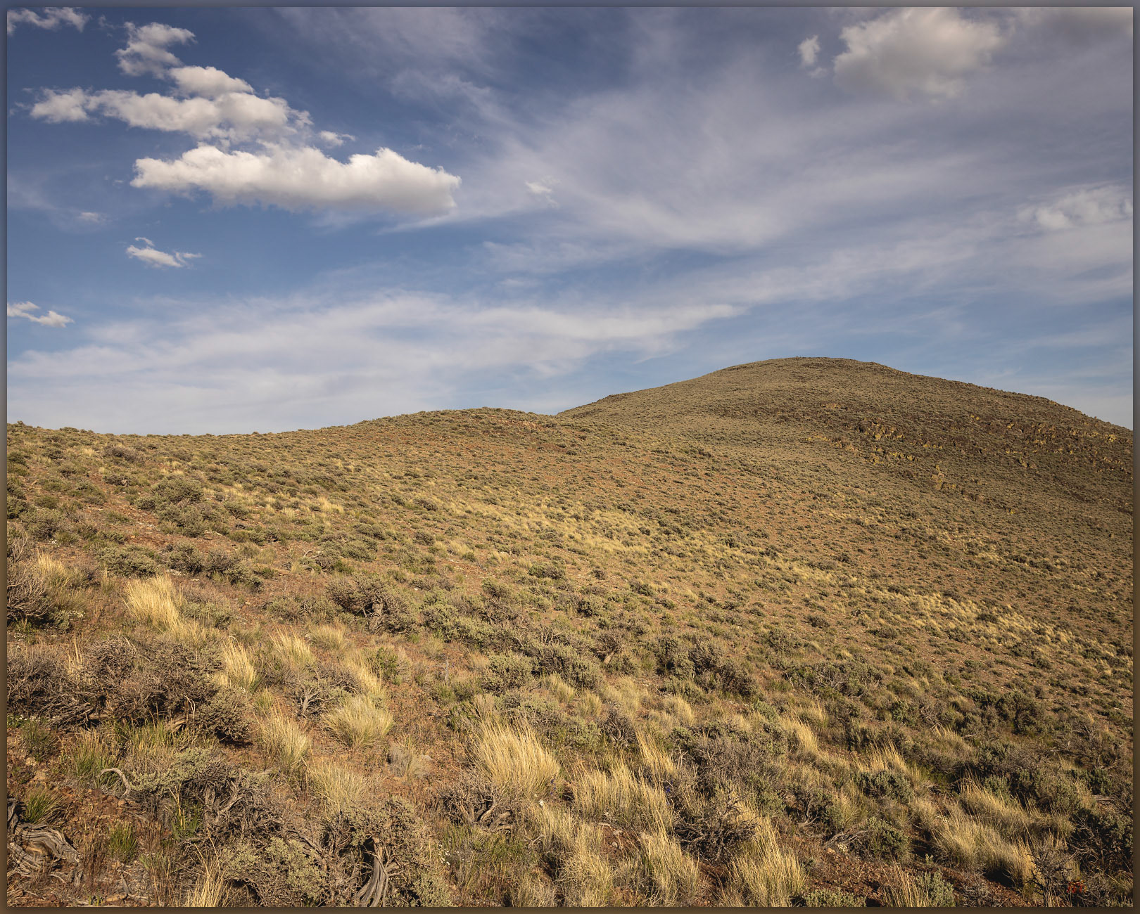 Pinto Peak. An unassuming summit at the edge of the Cottonwood Caldera, Great Basin Desert, NV, USA