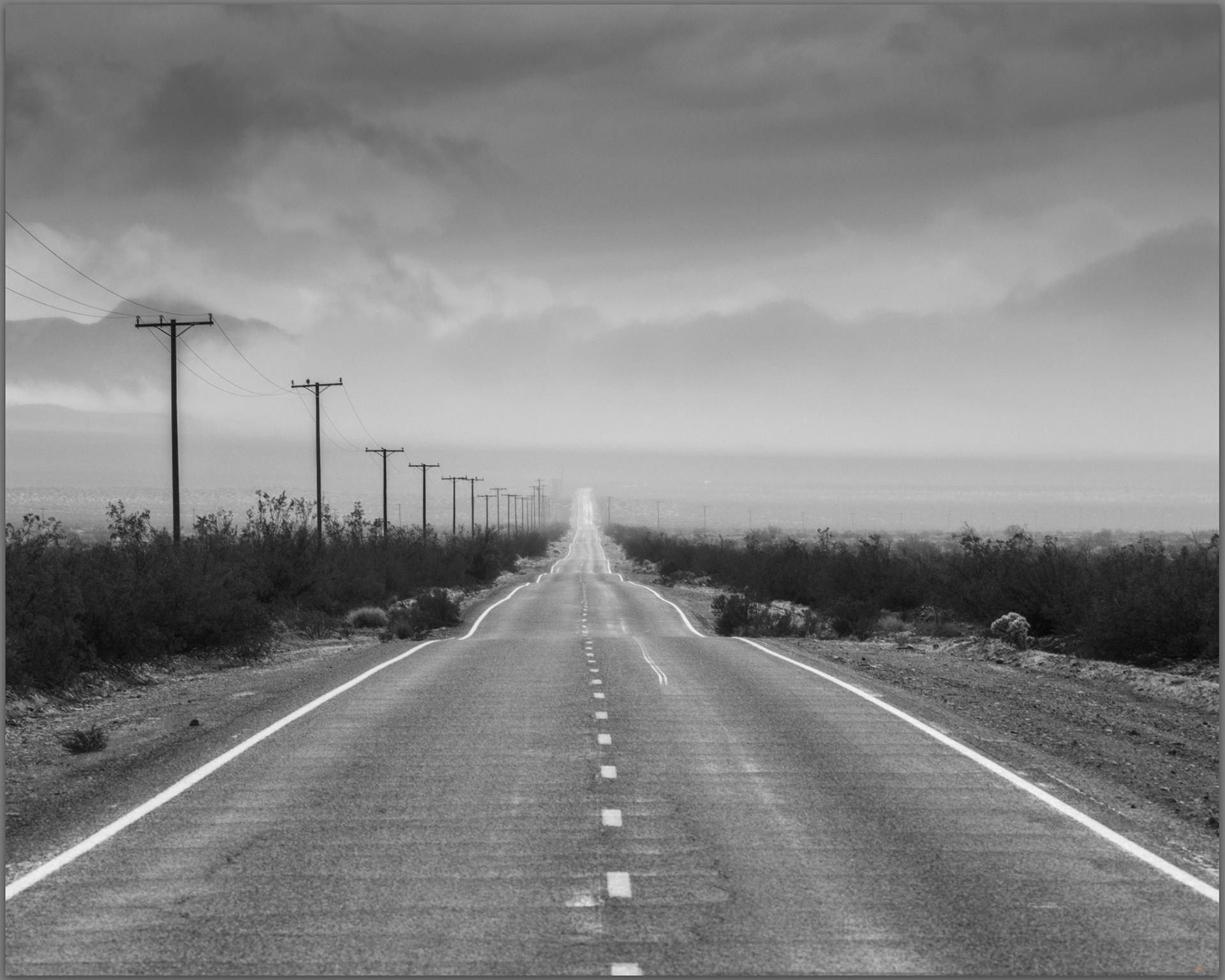 Road to nowwhere. Kelso Valley, Mojave Desert, CA, USA