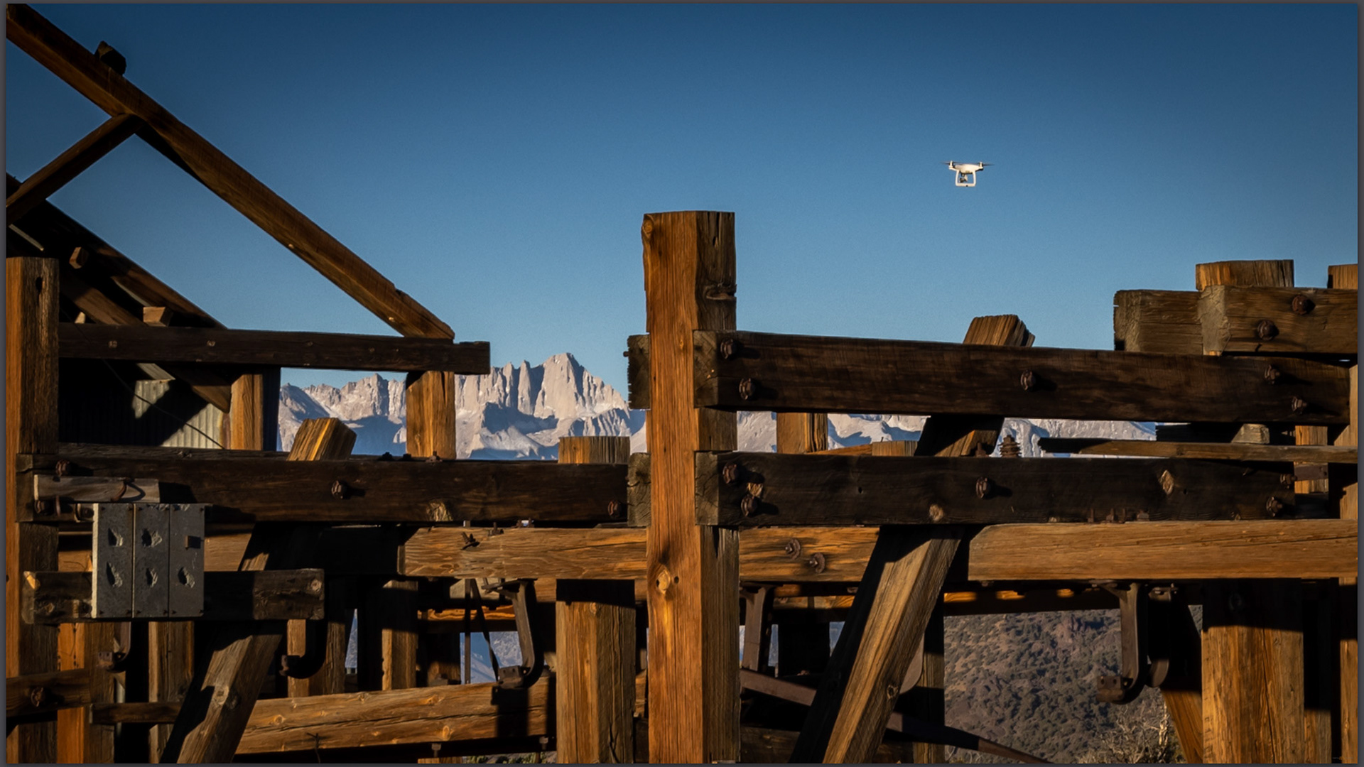 Mapping tools. Photo transects by drone, documenting the summit station, Inyo Mountains, CA, USA