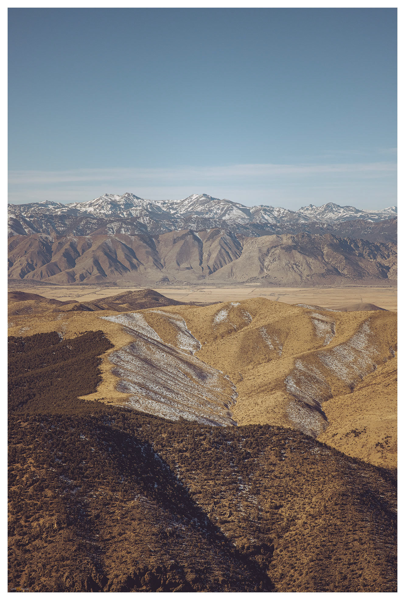 Antelope Valley and Silver King area of the Sierra to the west.