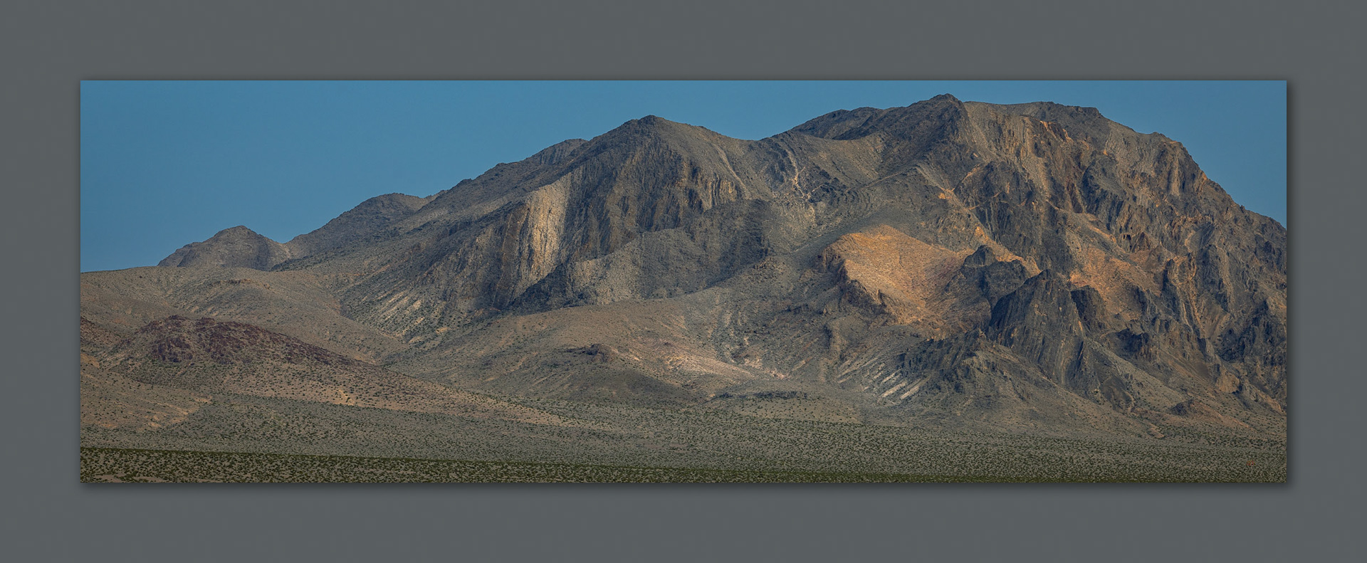 Upheaval. Folds and fans in the hills of Stewart Valley, Resting Spring Range, Mojave Desert, NV, USA