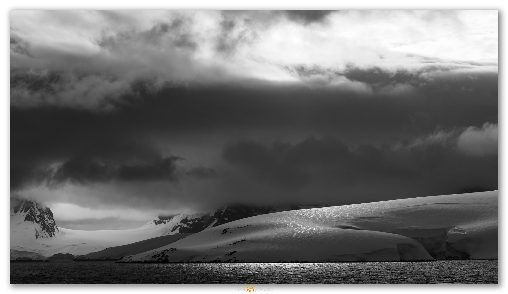 Shielding. Good light along the coast of Antarctica