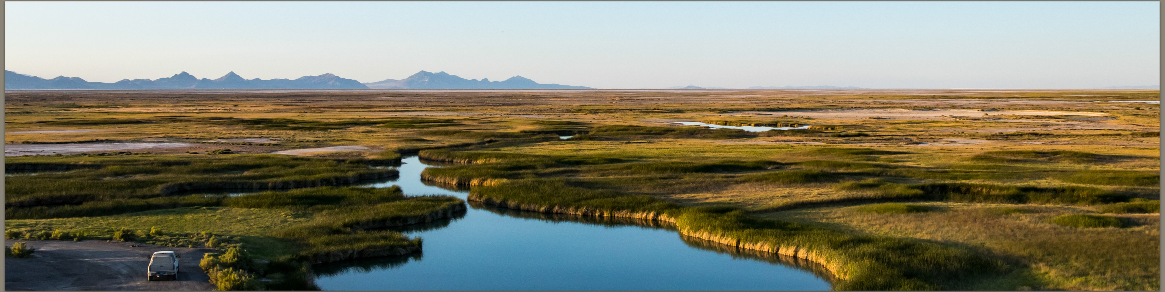 Desert spring, Blue Lake, Great Salt Lake Desert, UT, USA