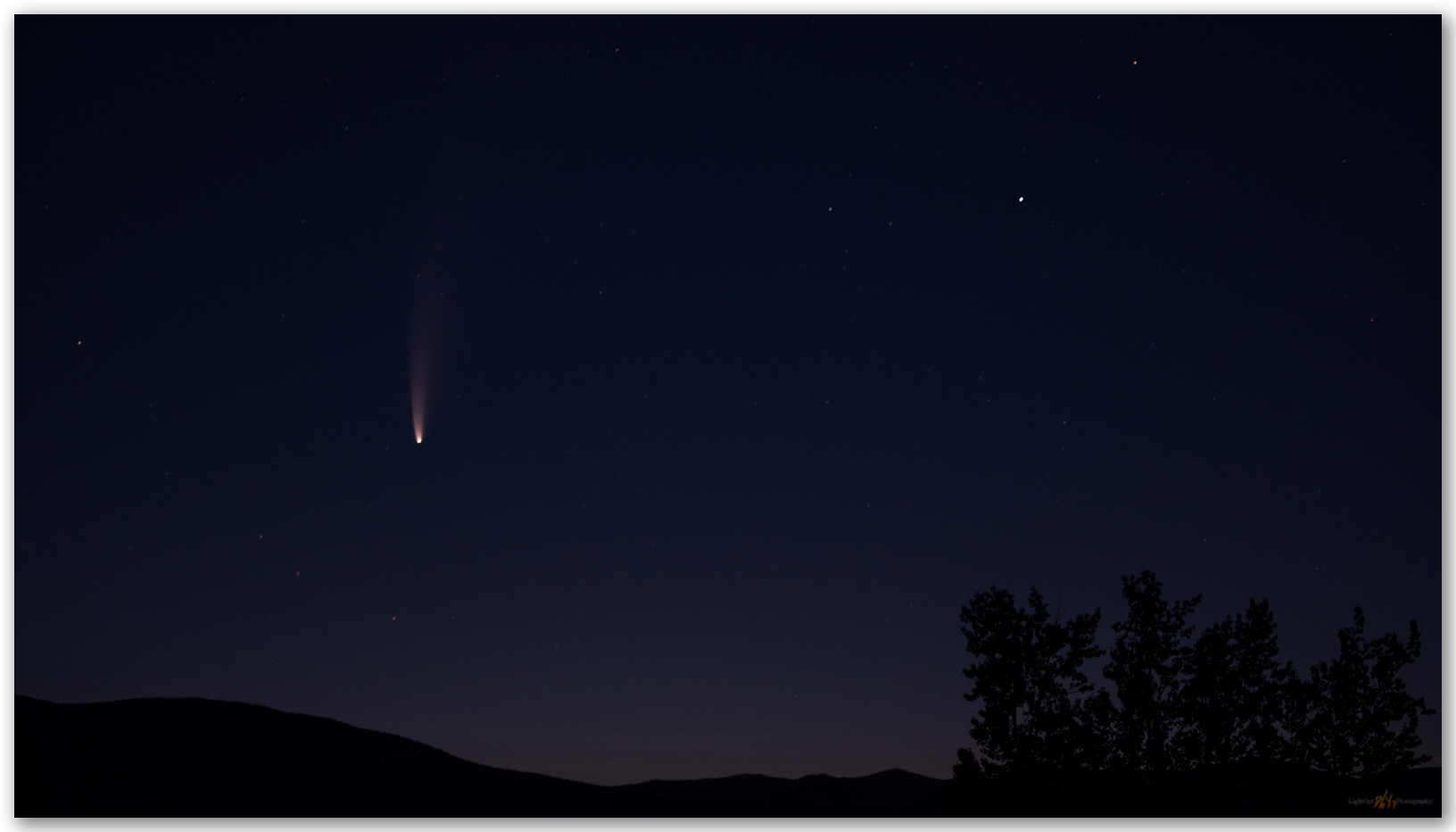 Neowise. A hopeful sign, Comet Neowise in the hour before dawn, Heartstone Hills, Great Basin Desert, NV, USA