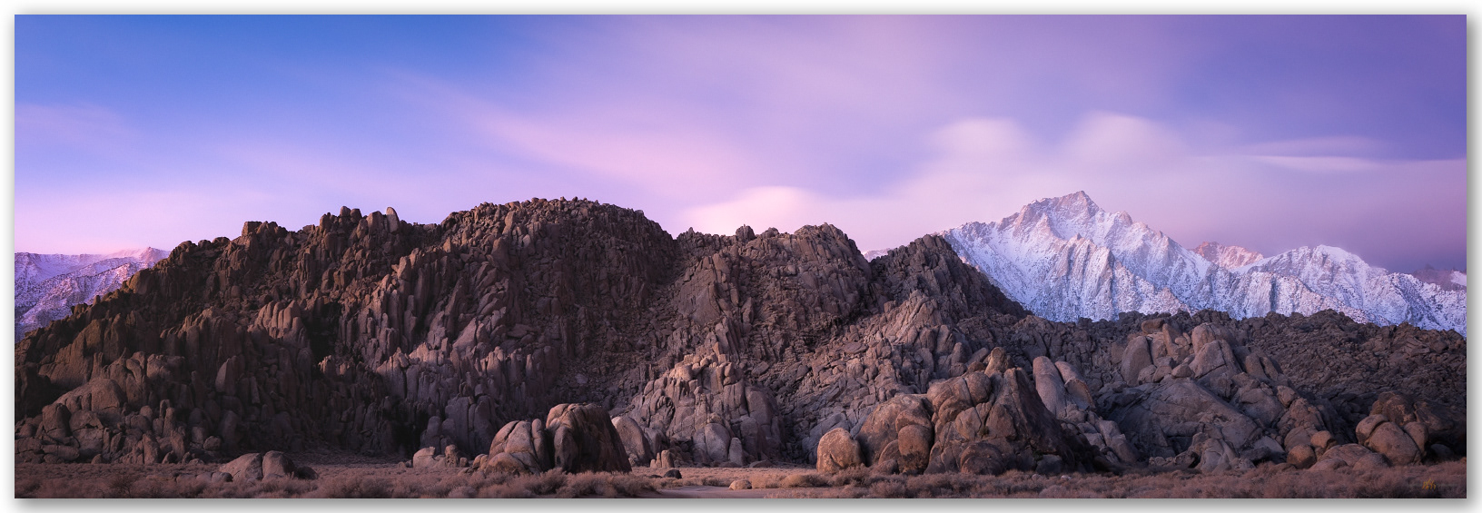 Plutonic glow. A storm clears at dawn in the Alabama Hills, Eastern Sierra, CA, USA