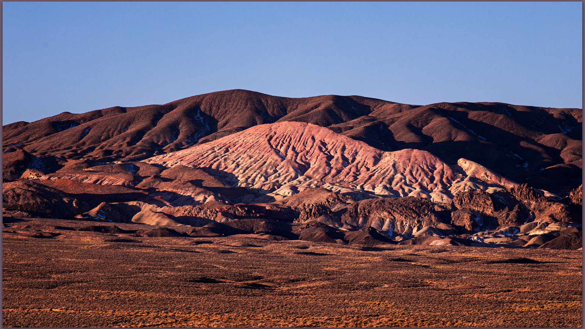 Remnants. The volcanic outcrops of Black Canyon, Silver Peak Range, Great Basin Desert, NV, USA