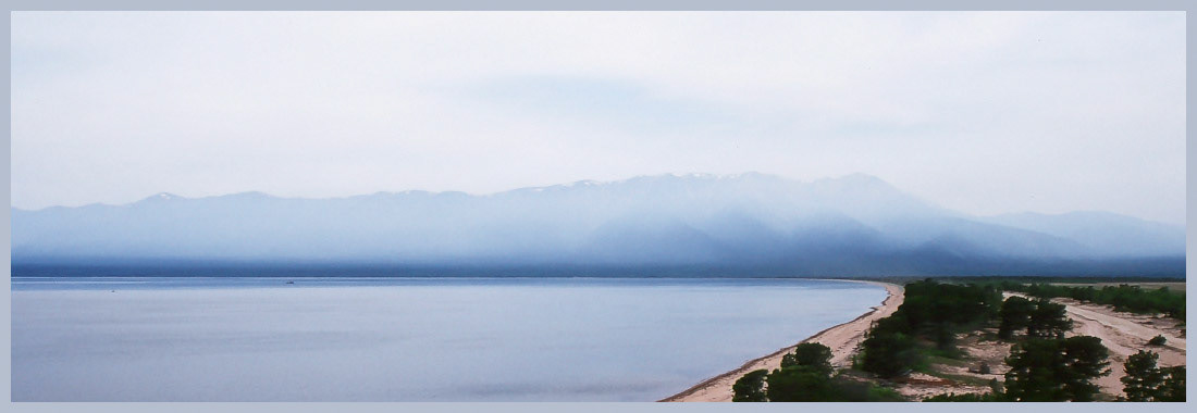 Longshore. The bay of Ust-Barguzin, Lake Baikal, Buryatia, Russia