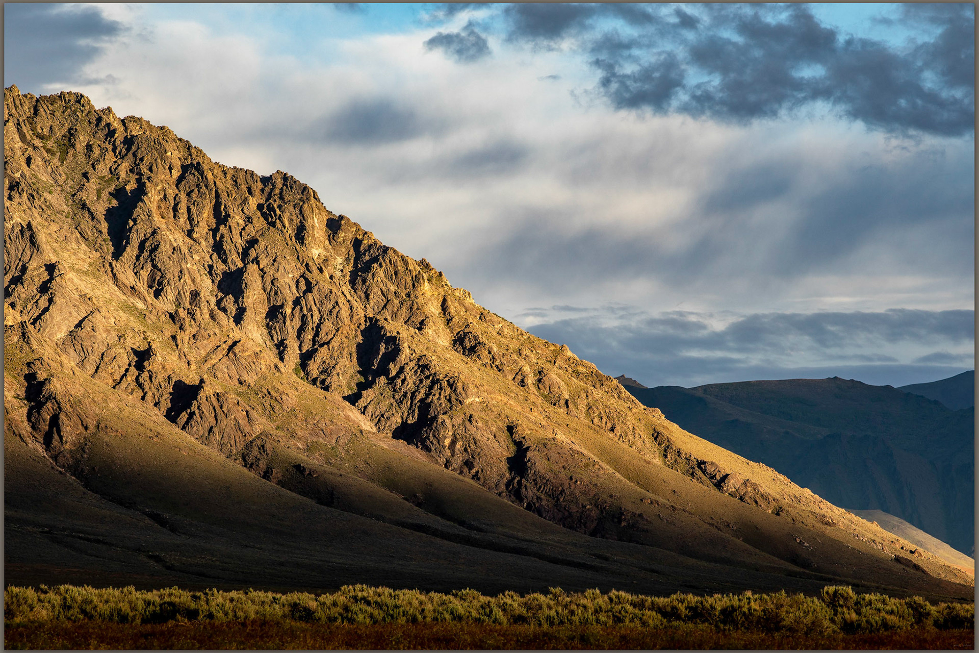 Orovada rocks. After the storm in Quinn River Valley, NV, USA