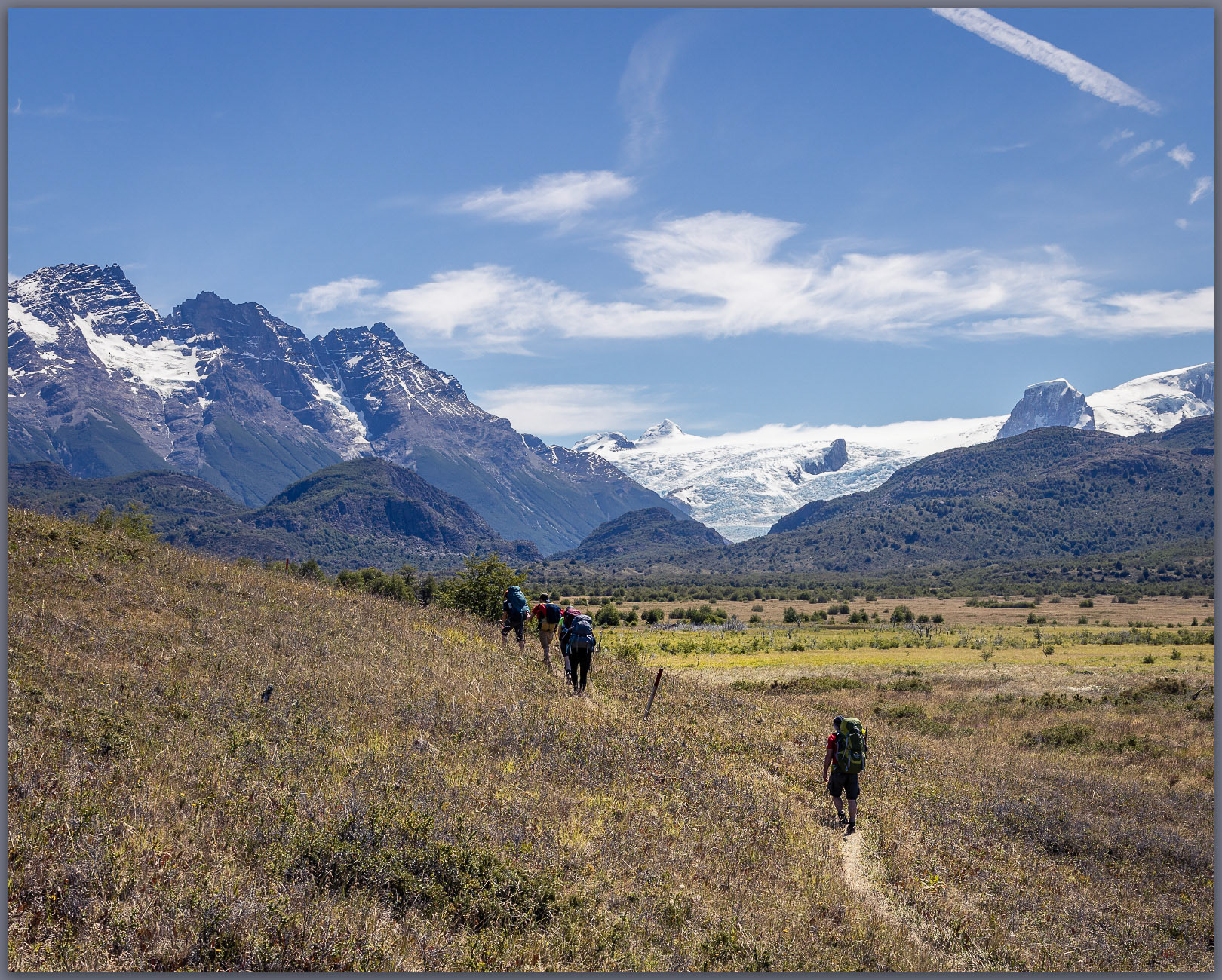 Walking among mountains III, Torres del Paine National Park, Chile