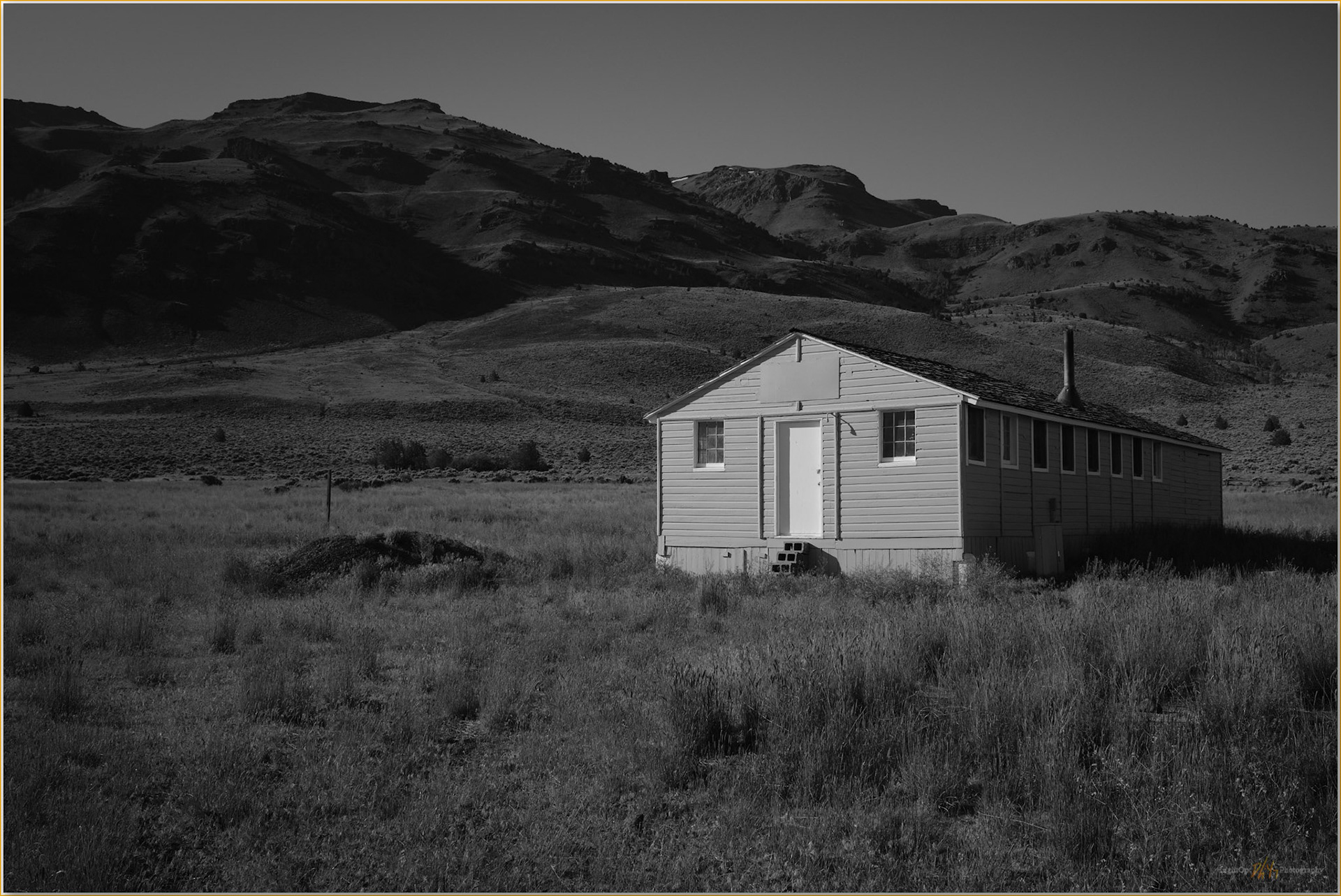 The old camp. Our site of many field camps, Hart Mountain Wildlife Refuge, Warner Valley, OR, USA
