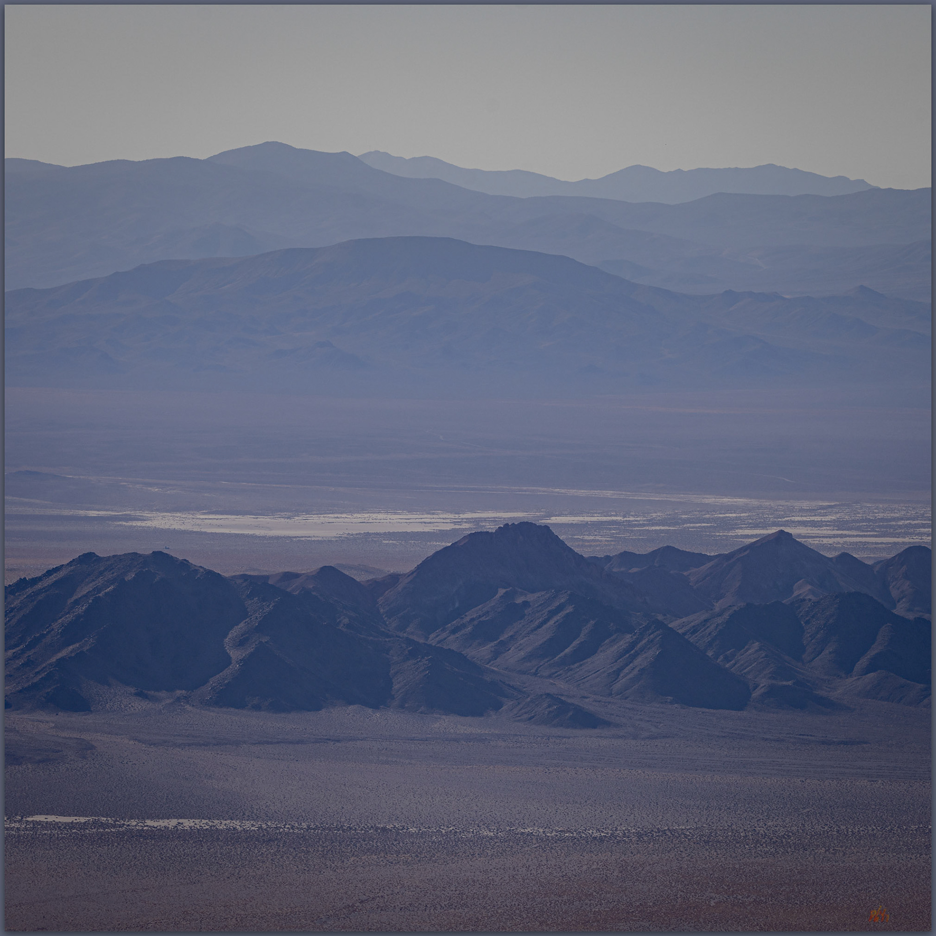 Gabbs Valley distance. The long view to the southeast of Sinkavata Hills, Great Basin Desert, Nevada, USA