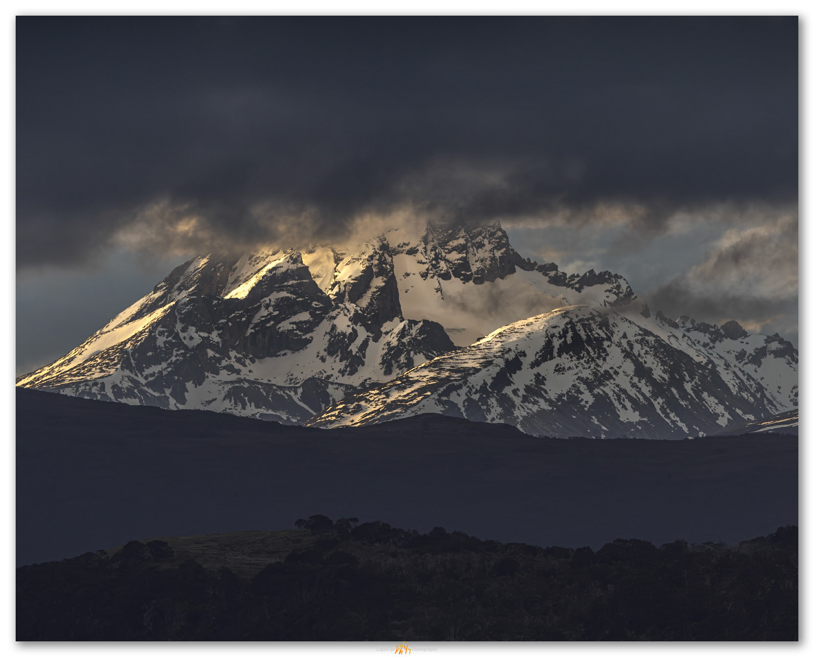 Andes End 1. Guarded peaks from the Beagle Channel, Argentina