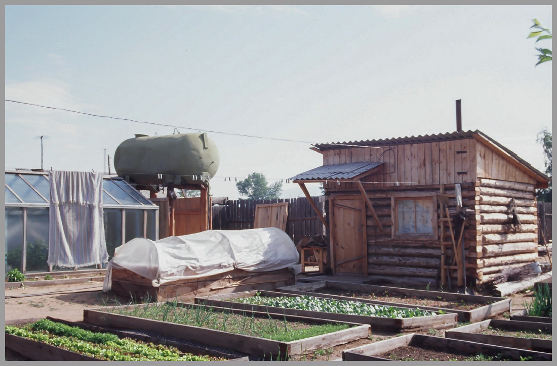The banya. A backyard sauna in Ust-Barguzin, Buryatia, Russia