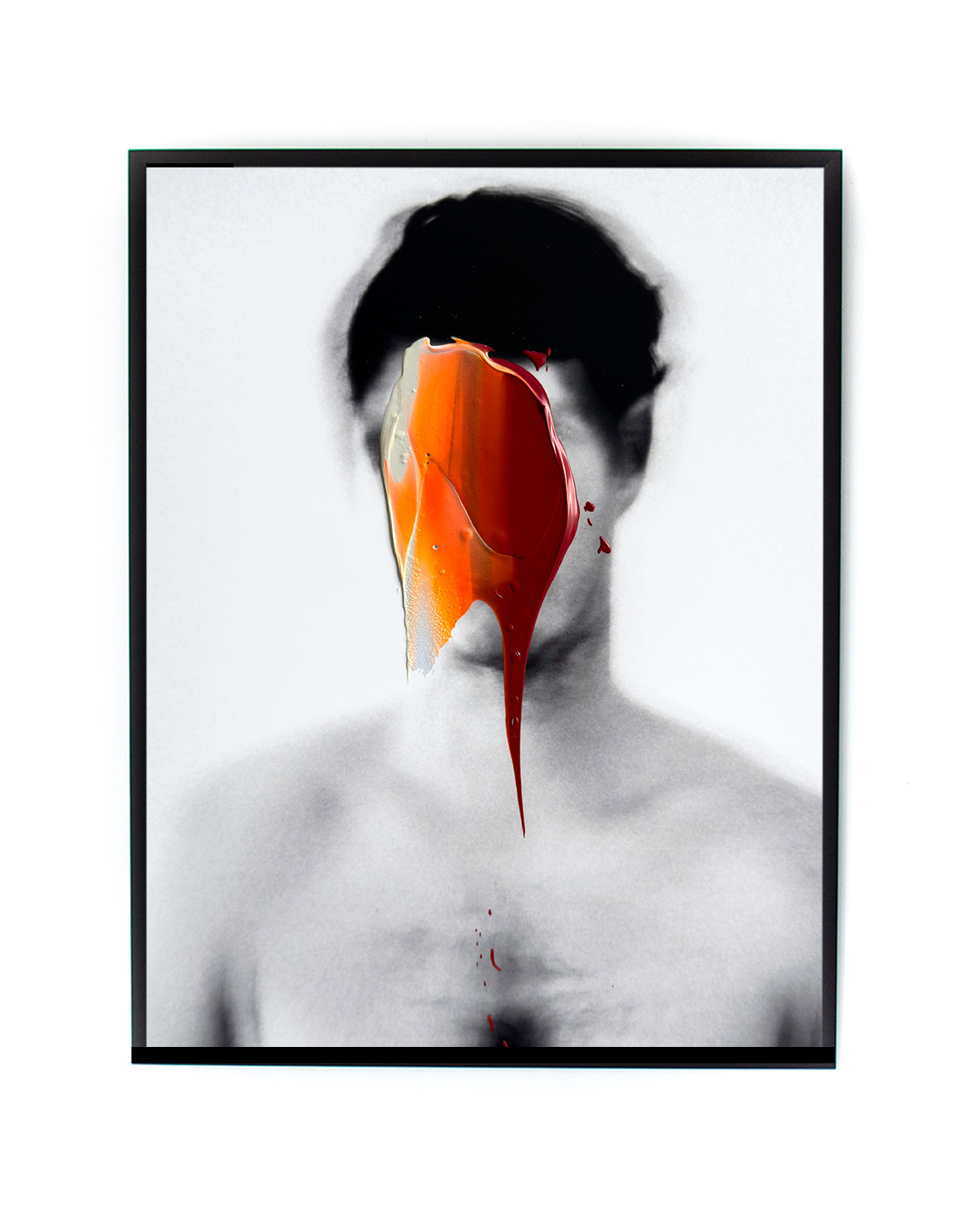 Tomé, 2025 | Photo print with acrylic paint | 18 x 24 cm | Unique work | €375,-