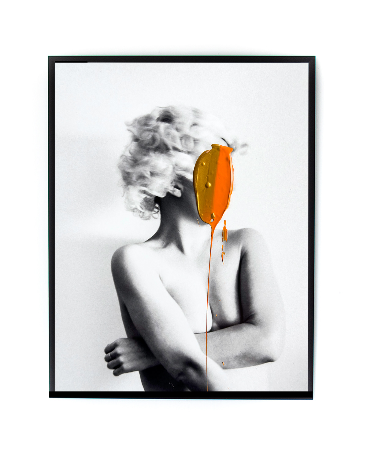 Ana, 2025 | Photo print with acrylic paint | 18 x 24 cm | Unique work | €375,-