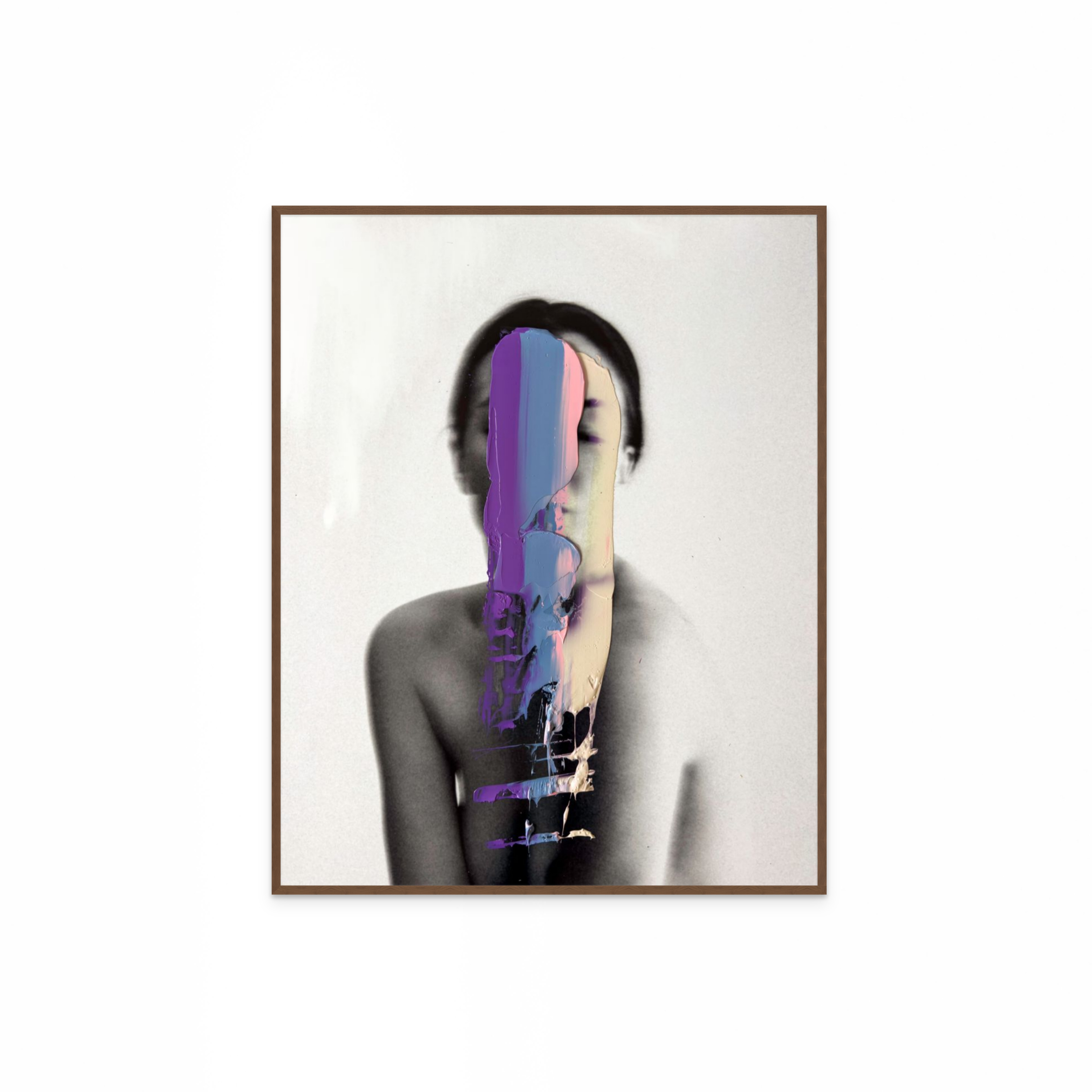 Gabriel, 2025 | Photo print with acrylic paint | 80 x 100 cm | Unique work | €2400,-