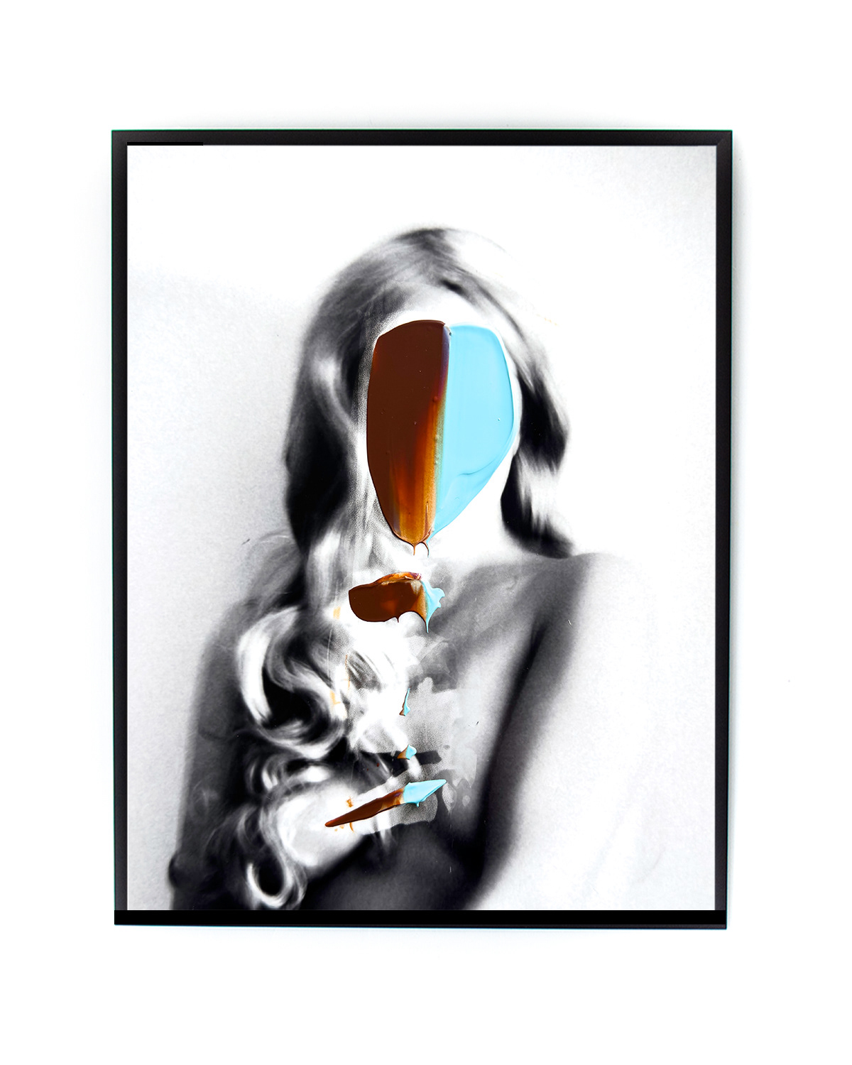 Lorena, 2025 | Photo print with acrylic paint | 18 x 24 cm | Unique work | €375,-