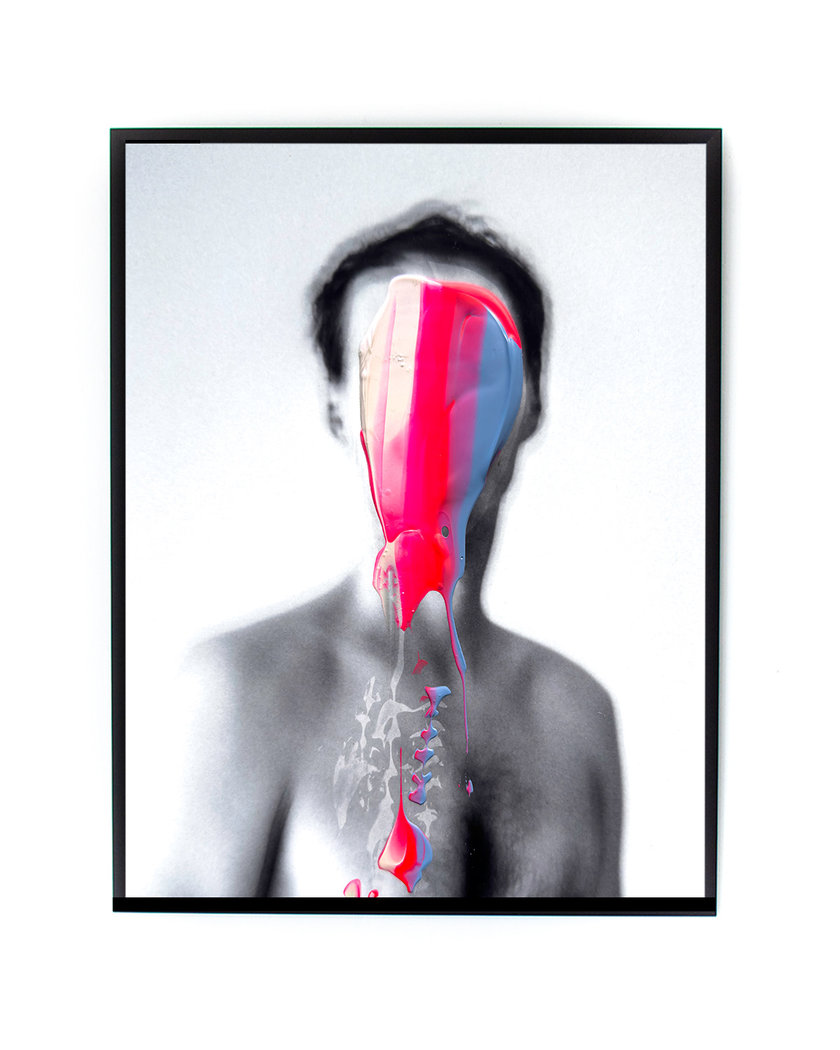 Jorge, 2025 | Photo print with acrylic paint | 18 x 24 cm | Unique work | €375,-