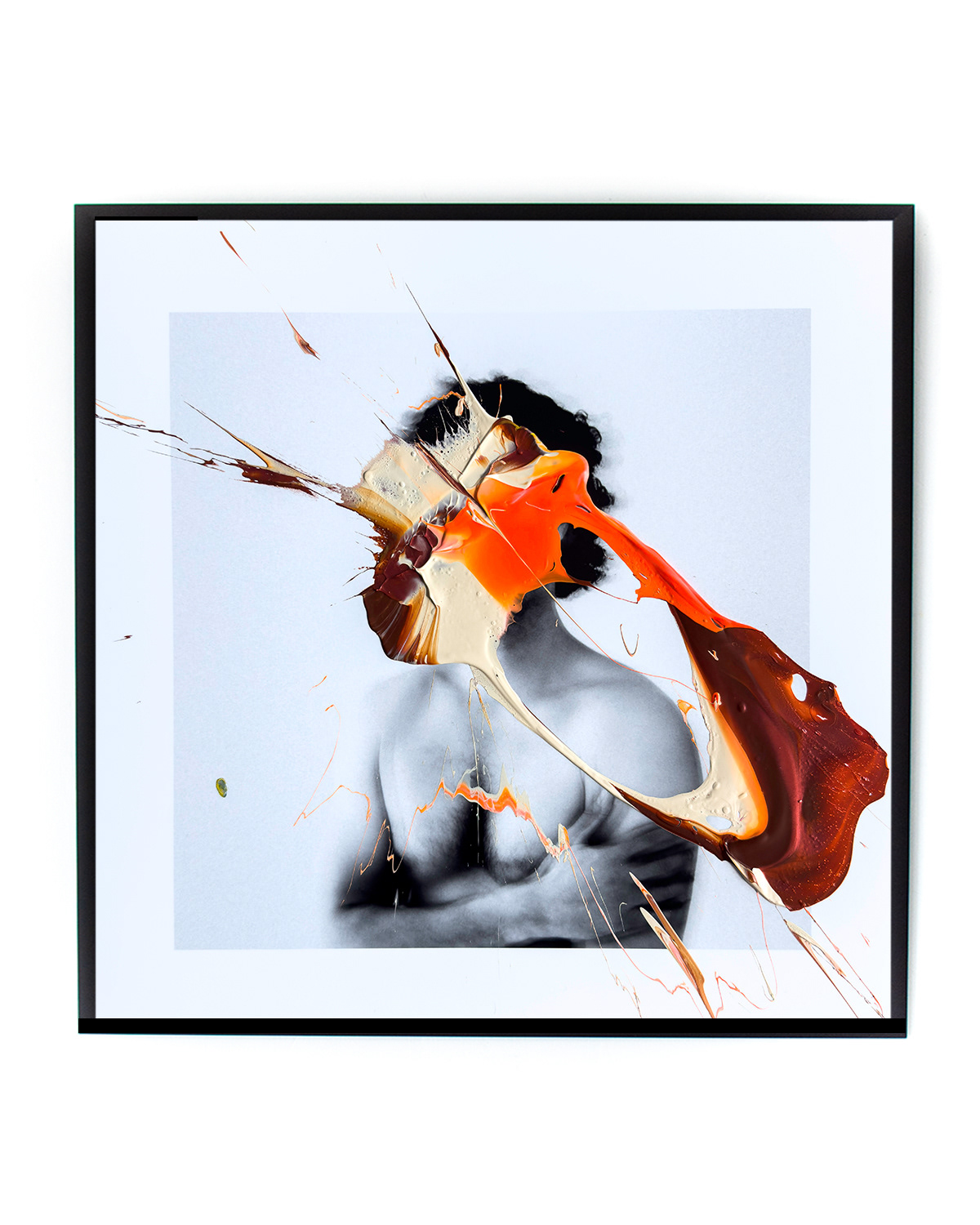 Jack, 2025 | Photo print with acrylic paint | 40 x 40 cm | Unique work | €750,-