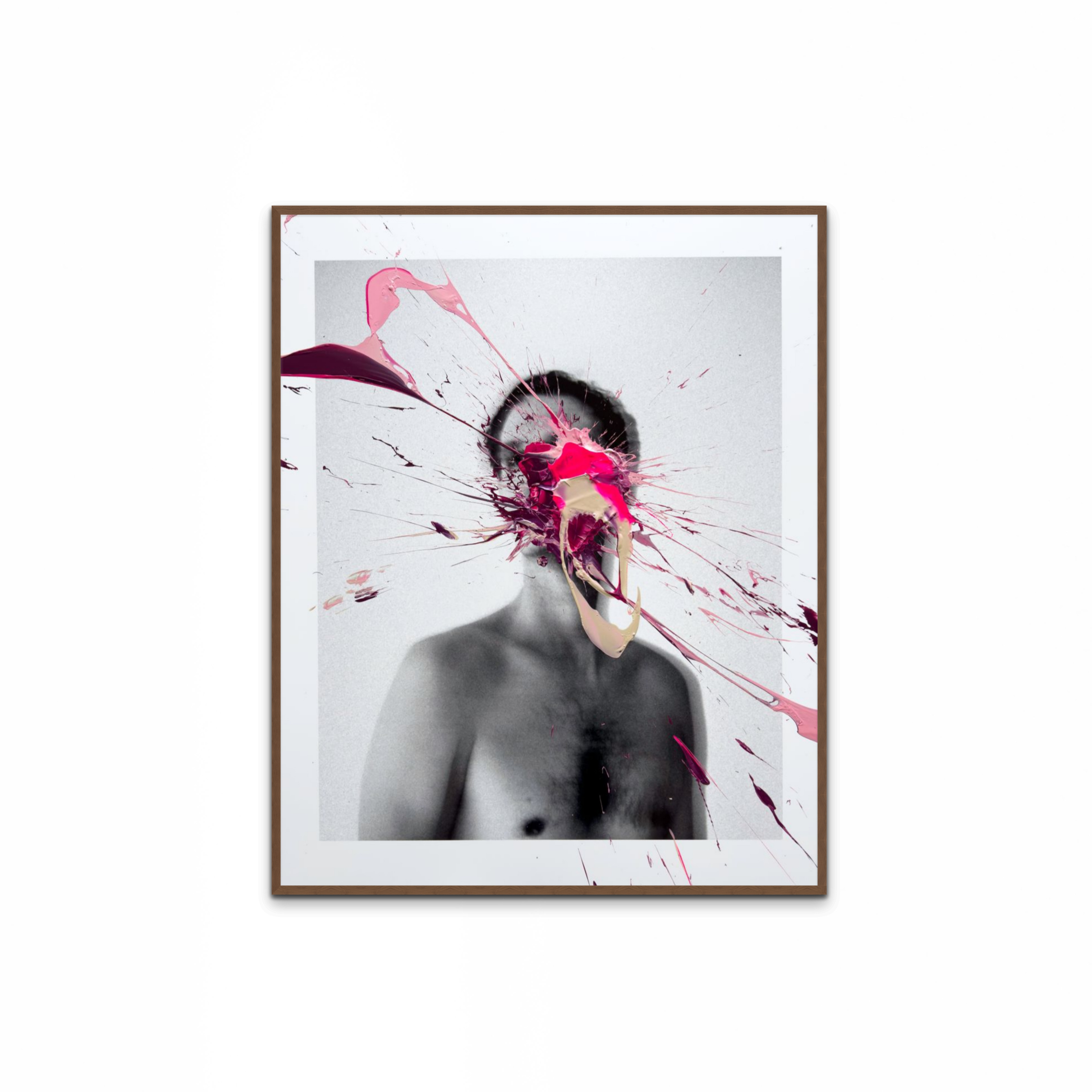 Arthur, 2025 | Photo print with acrylic paint | 80 x 100 cm | Unique work | €2400,-