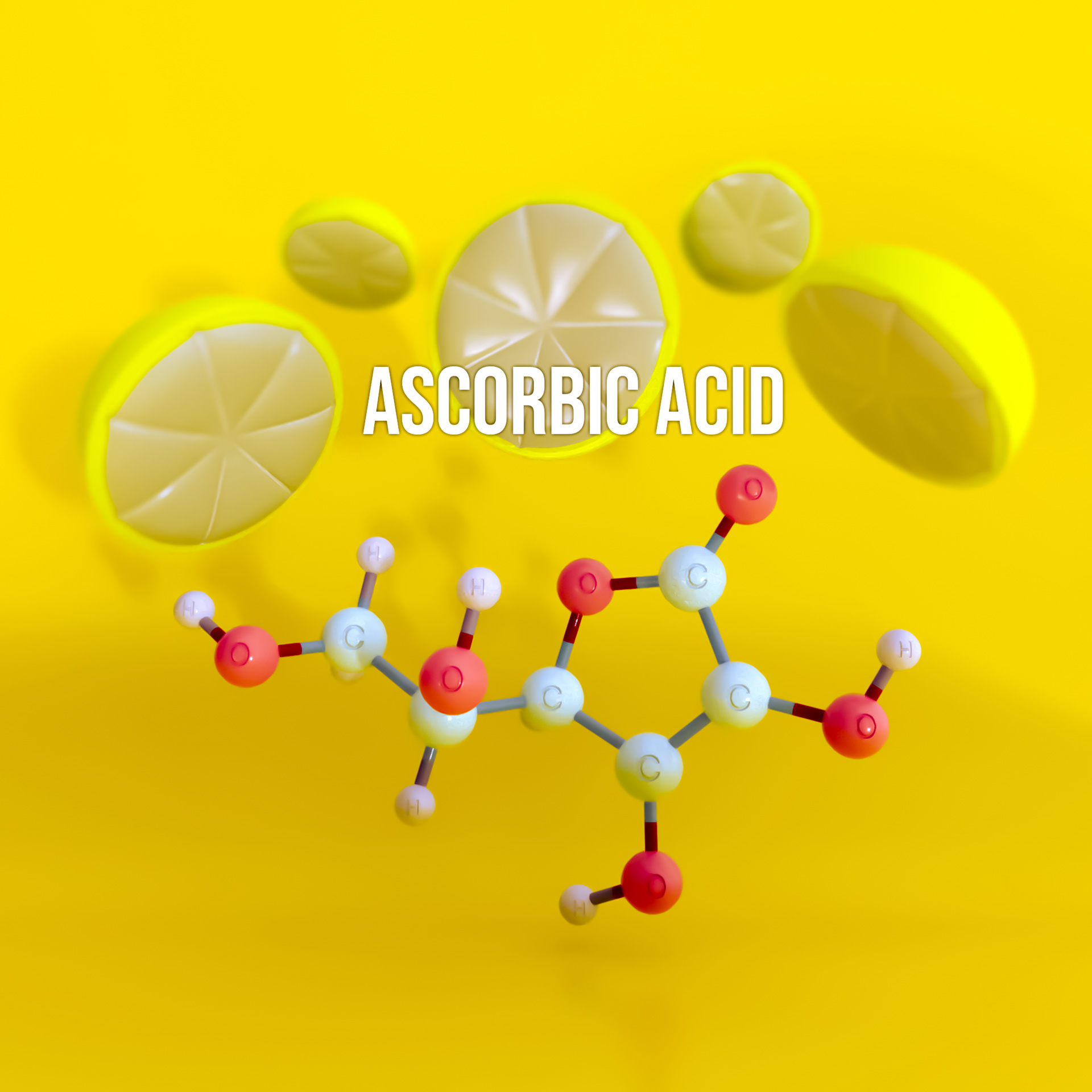 Vitamin C (Ball-stick)