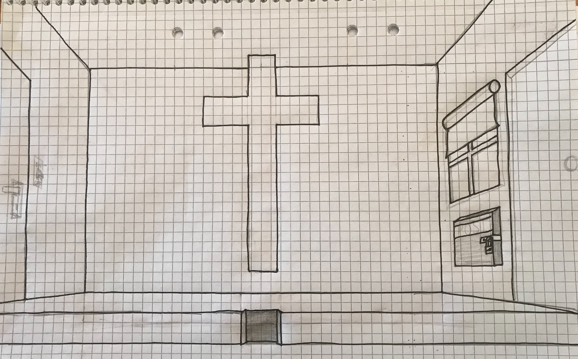 Rough draft of the room.