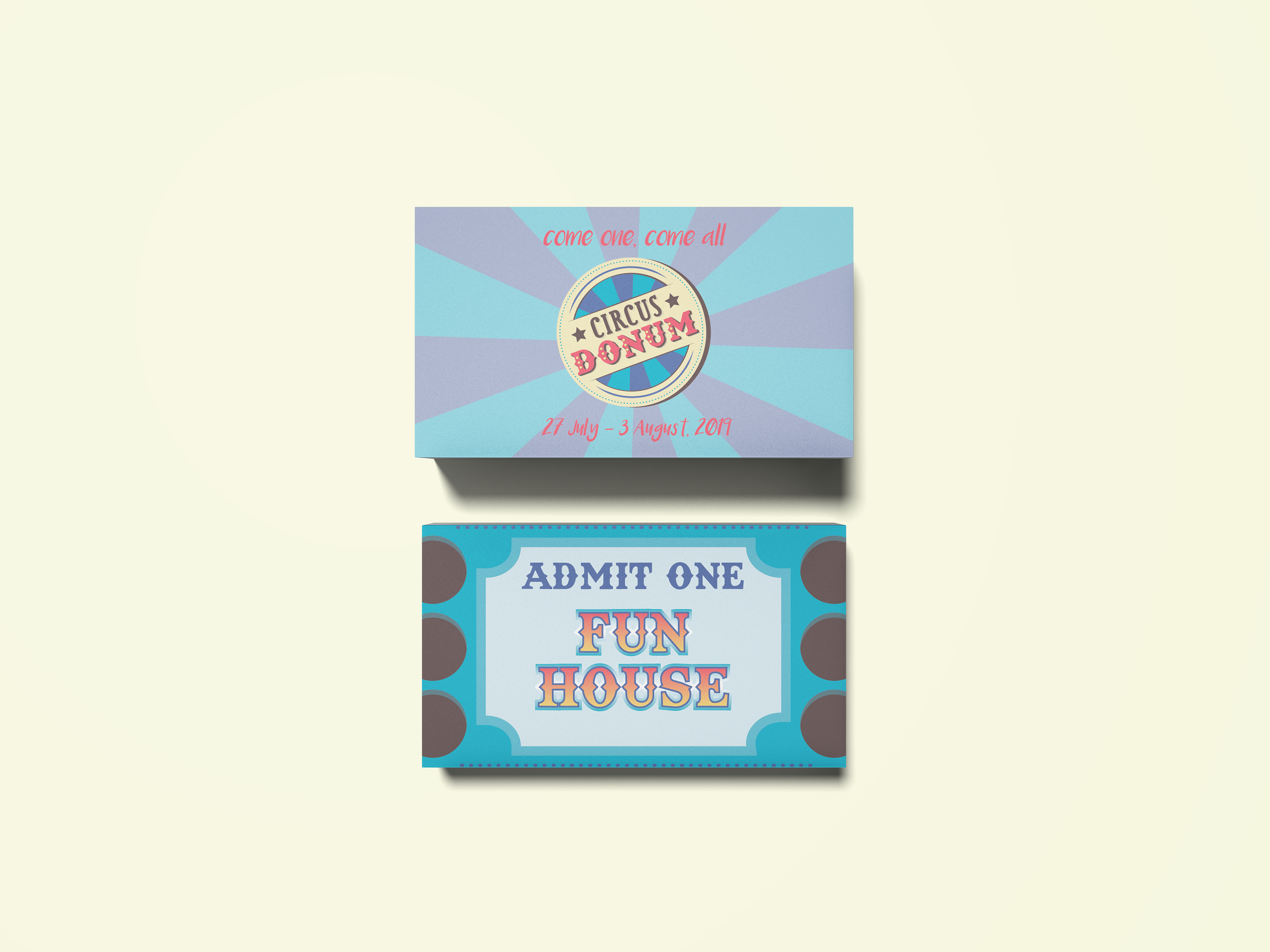 Double sided tickets