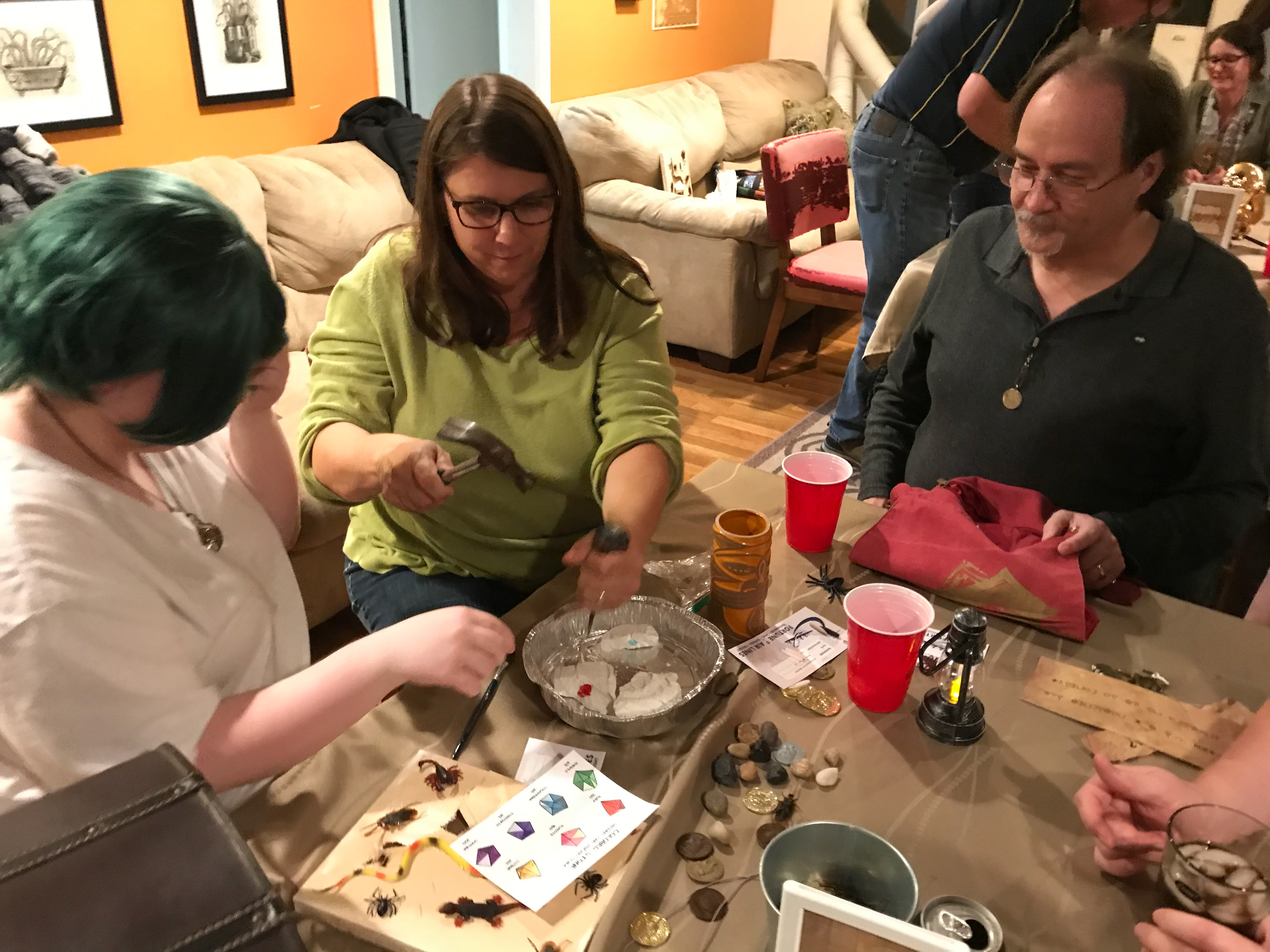 Digging for gems, just one of the puzzles.