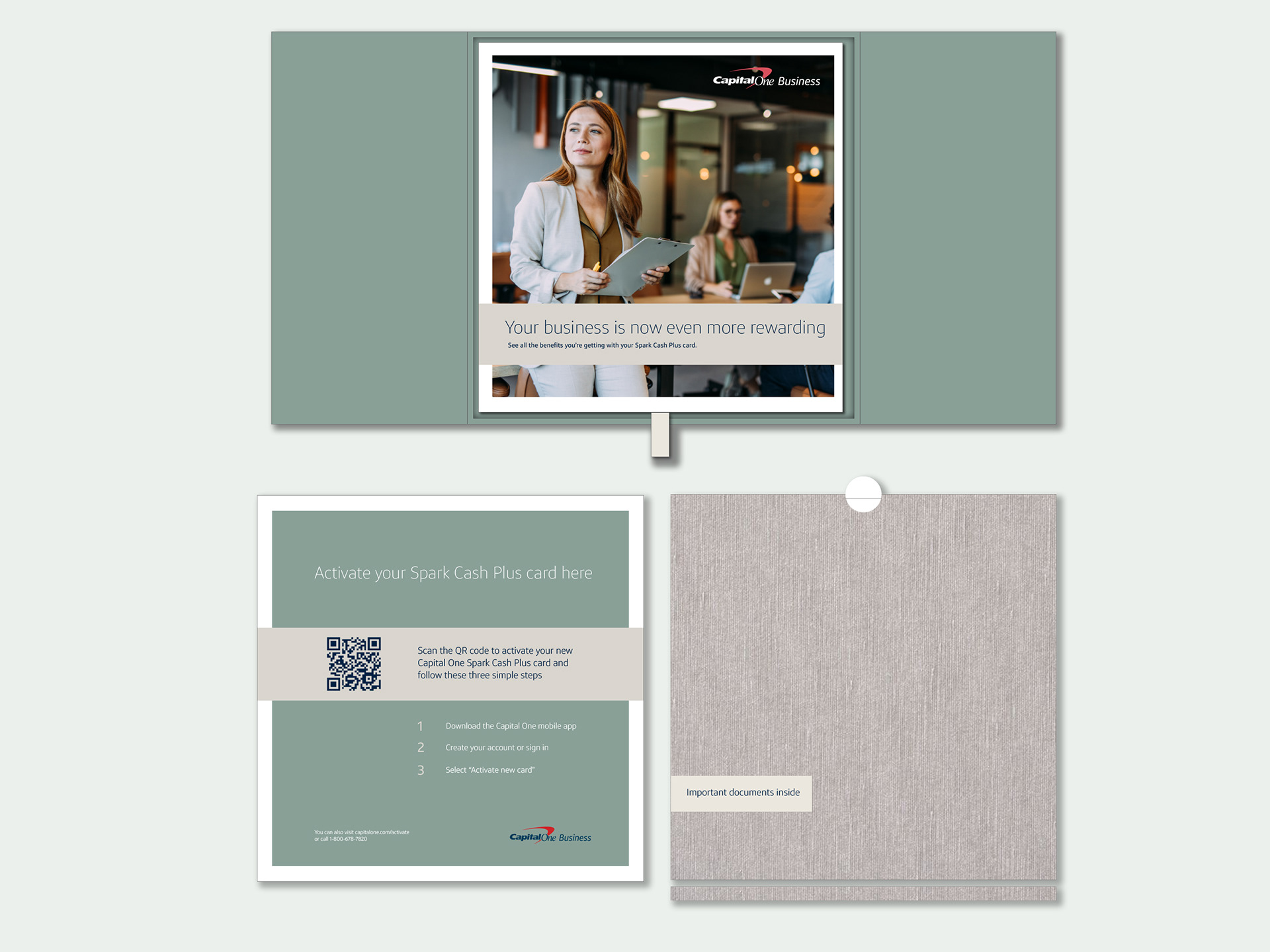 Open Welcome kit to reveal QR code to apply and Welcome booklet