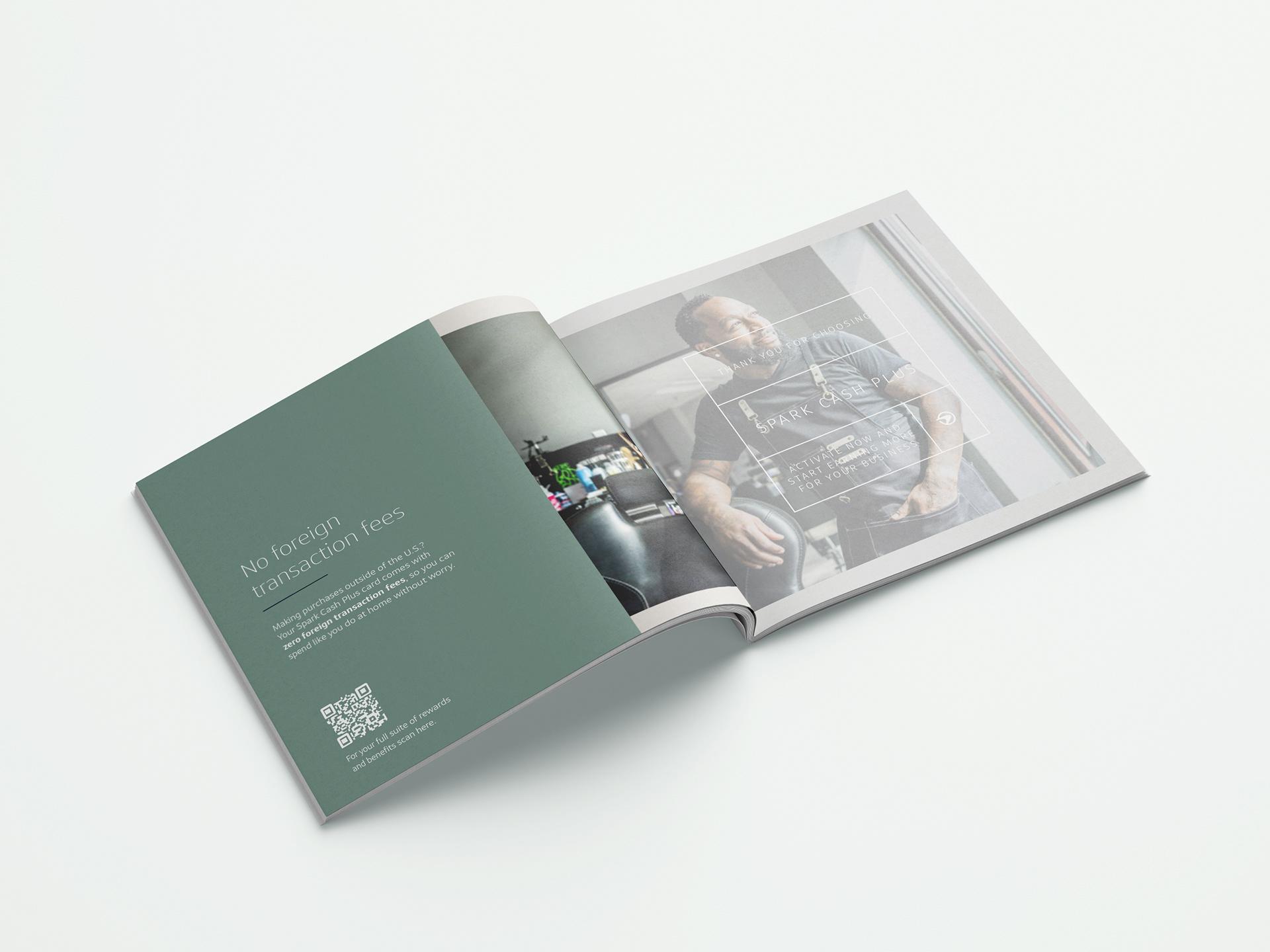 Welcome booklet with vellum closing page