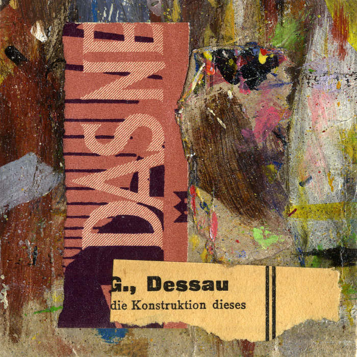 Collage No.15: DAS! - Collage auf Packpapier - 2014 - 10 x 10 cm