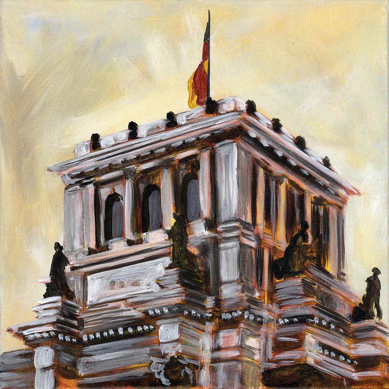 Reichstag - Acryl auf Leinwand - 30 x 30 cm - 2009