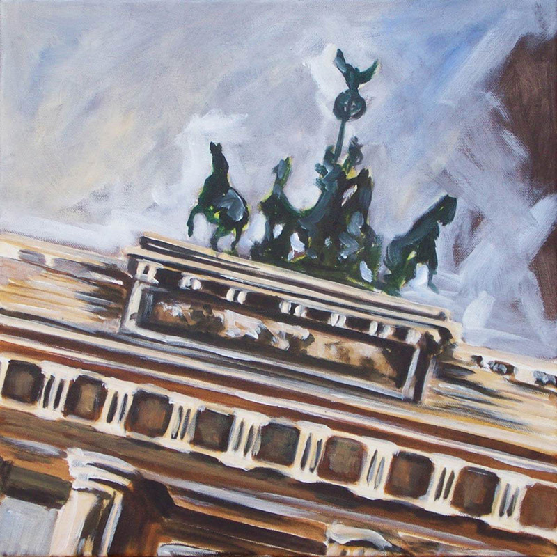 Berlin- Brandenburger Tor - Acryl auf Leinwand - 40 x 40 cm - 2008