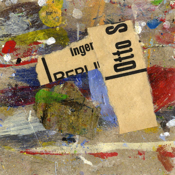 Collage No.13: OTTO" - Collage auf Packpapier - 2014 - 10 x 10 cm