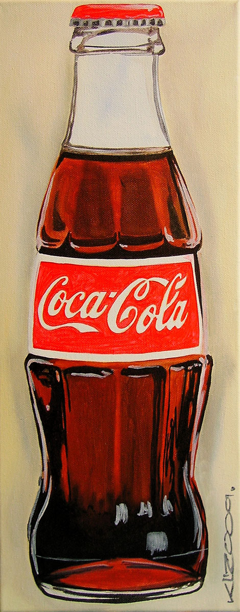 Coca Cola Art II - Acryl auf Leinwand - 20 x 60 cm - 2009