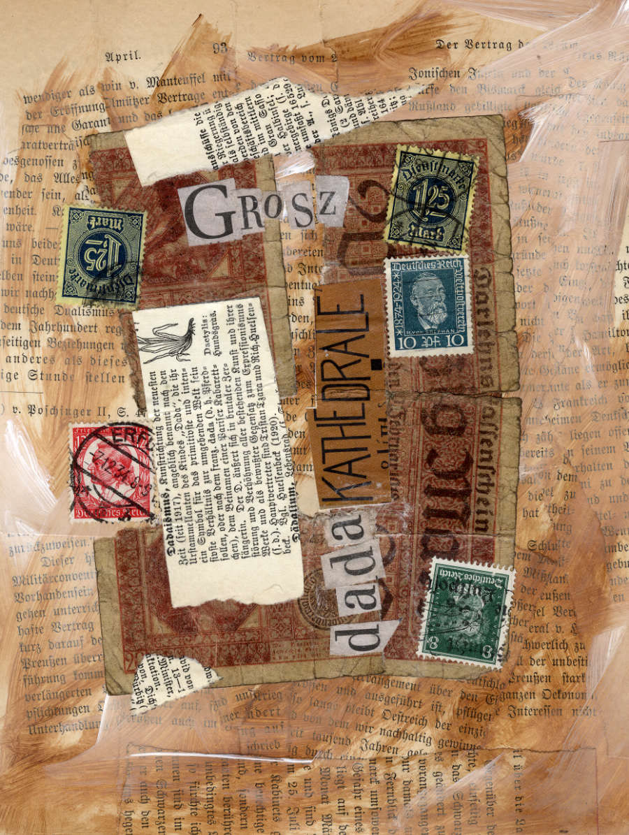 Collage No.3: dada Kathedrale - Collage auf Karton - 2014 - 16 x 21 cm