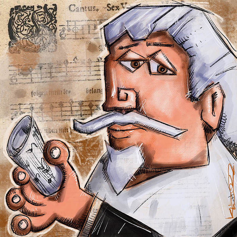 Heinrich Schütz - Digital Art - 2022