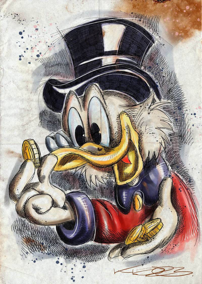Dagobert Duck I - Digital Art - 2023