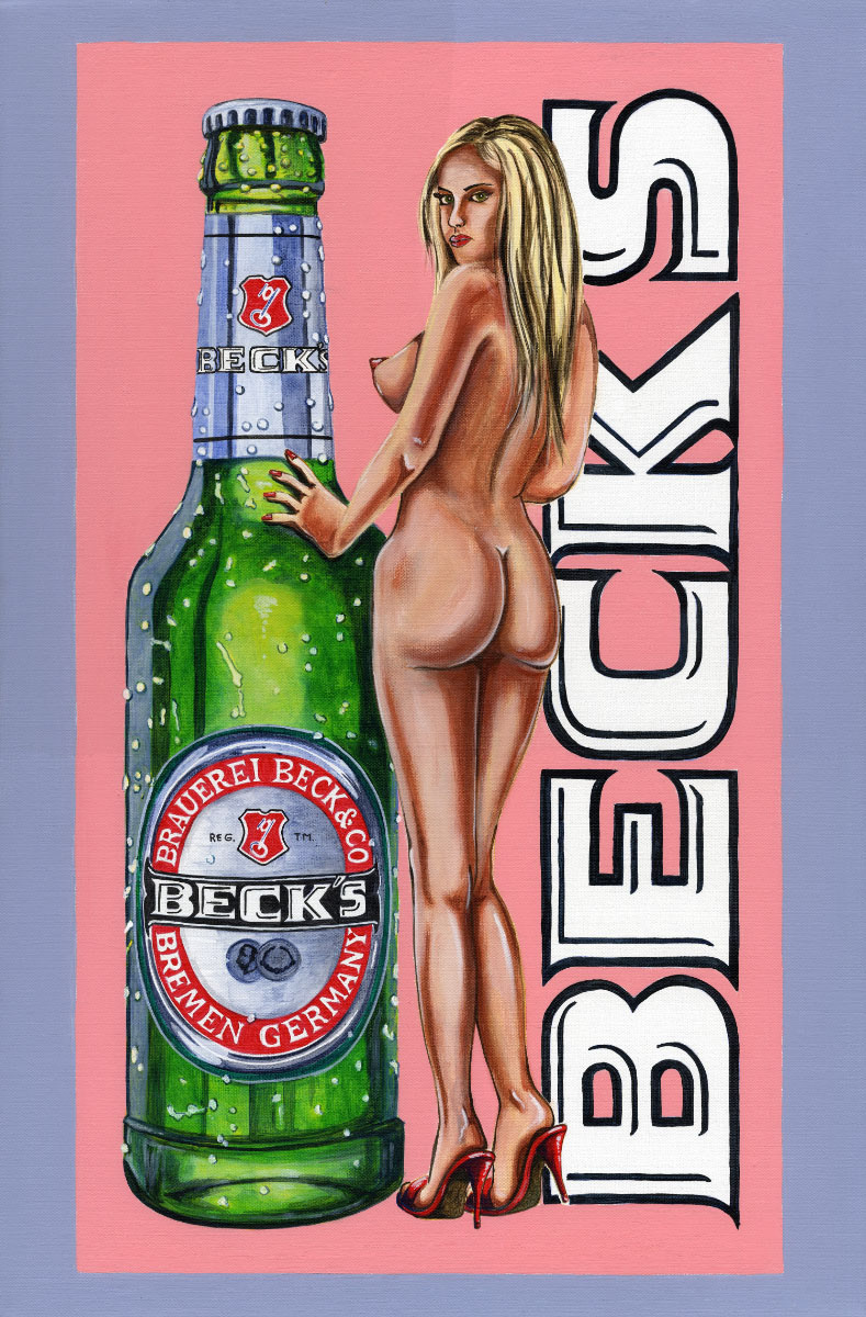 BECKS Girl - Acryl auf Leinwand - 40 x 60 cm - 2010