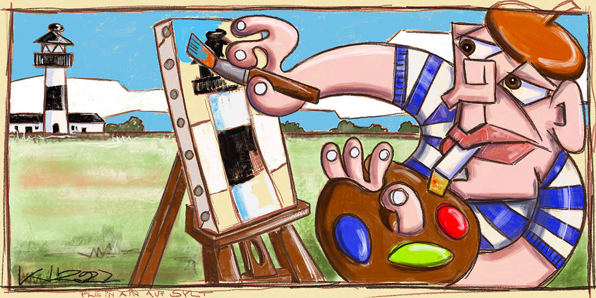 Plein air auf Sylt" - Digital Art - 2022