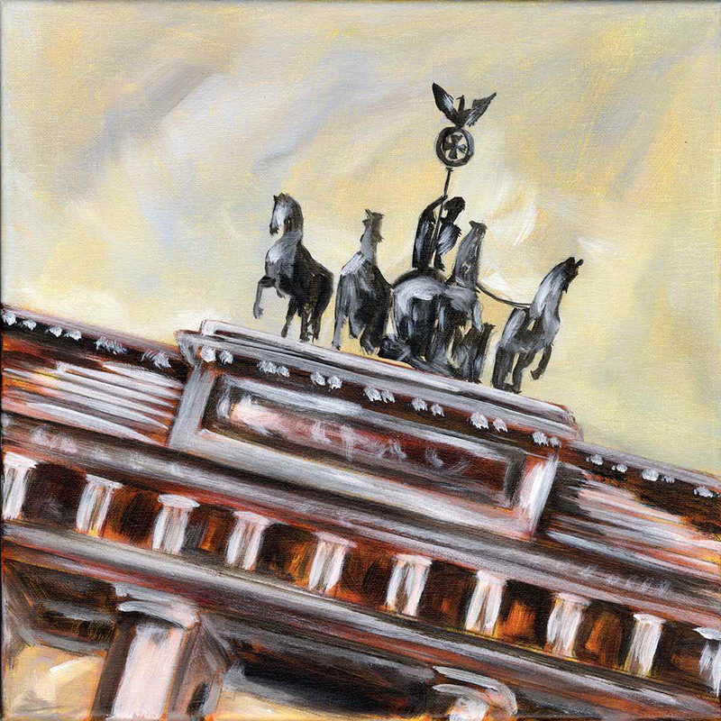 Berlin Brandenburger Tor - Acryl auf Leinwand - 30 x 30 cm - 2009