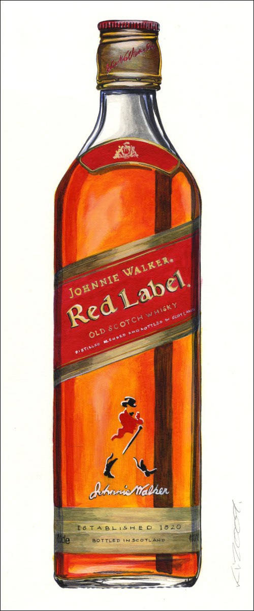 Jack Damiels ART - Acryl auf Karton - 21 x 50 cm - 2013