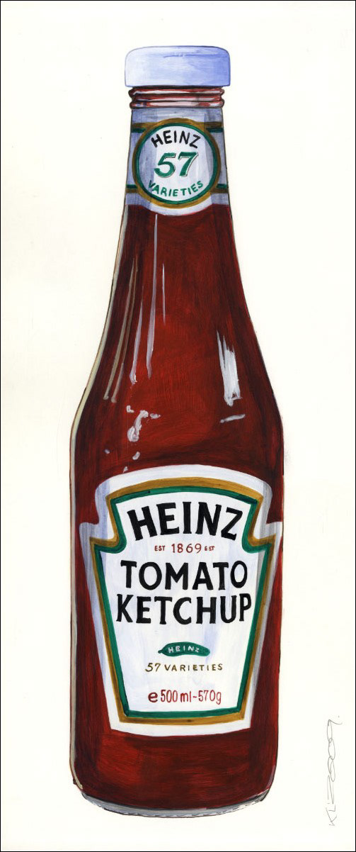 HEINZ - Acryl auf Karton - 21 x 50 cm - 2013