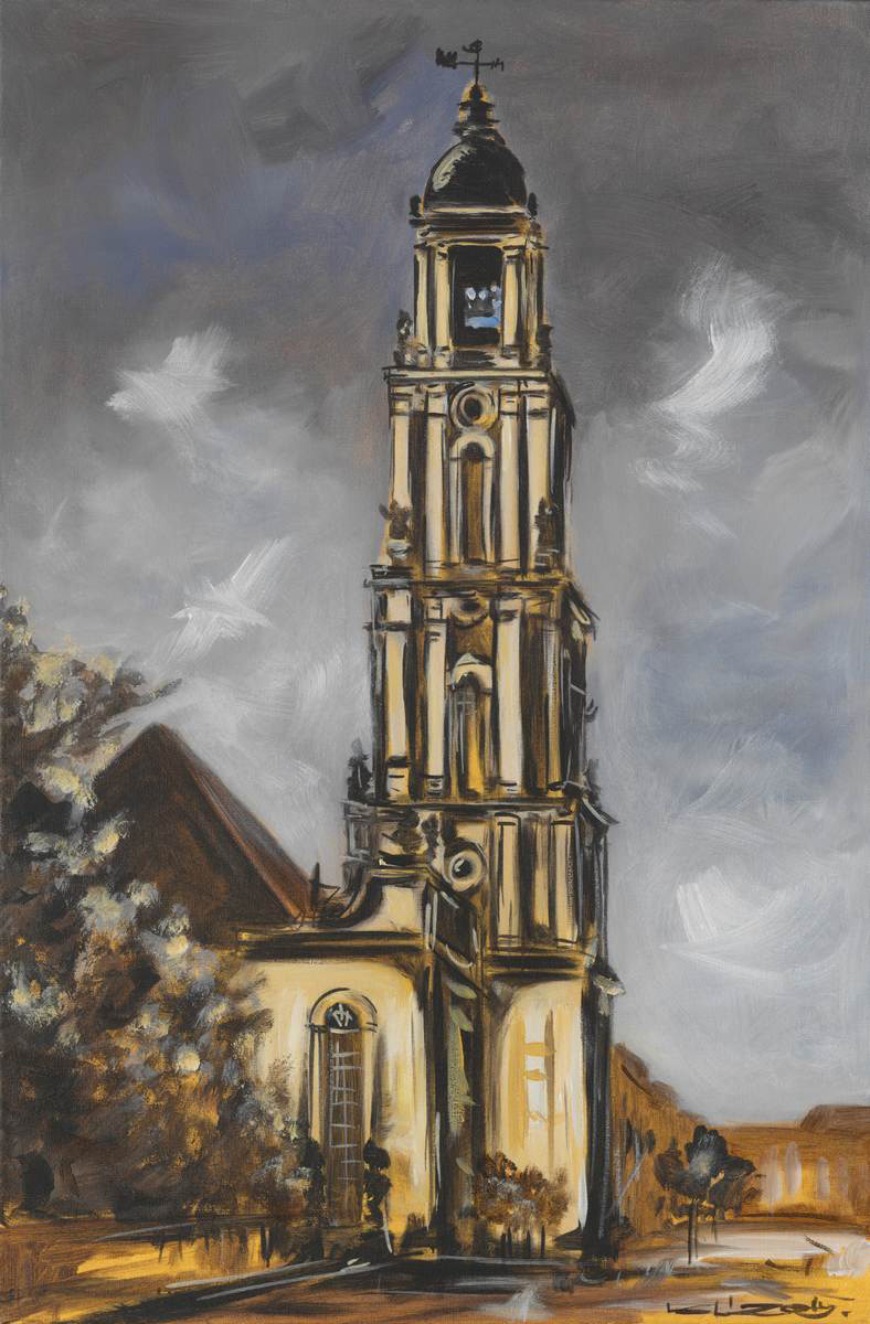 Potsdam Garnisonkirche II - Acryl auf Leinwand - 40 x 60 cm - 2015