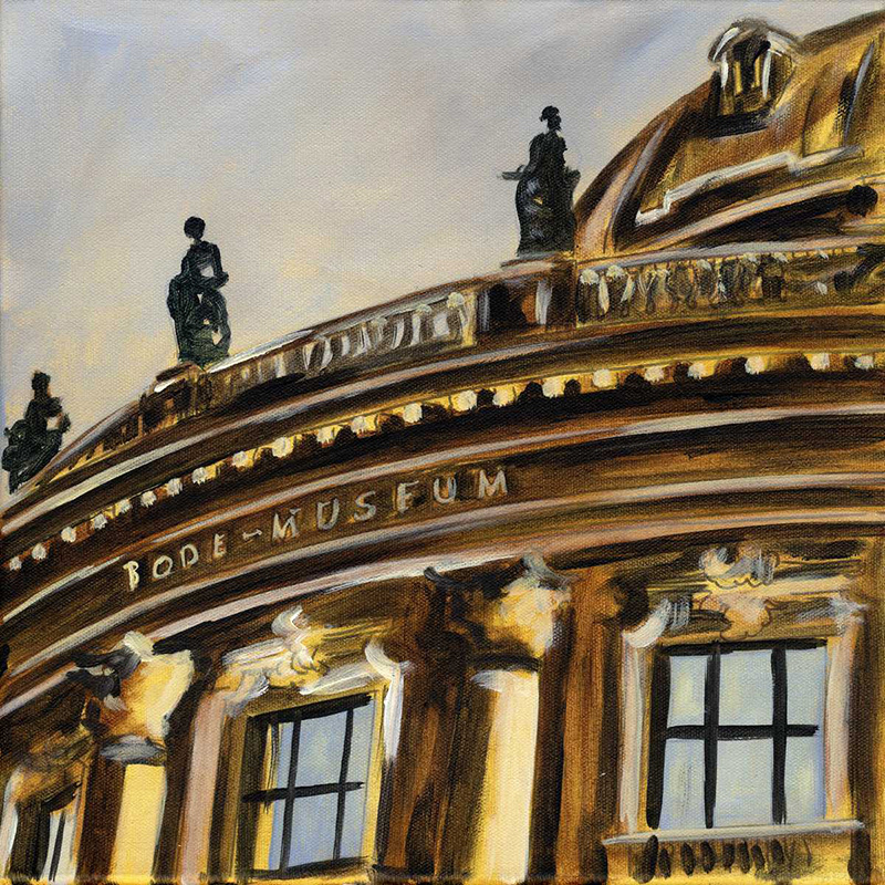 Bodemuseum Museumsinsel - Acryl auf Leinwand - 30 x 30 cm - 2014