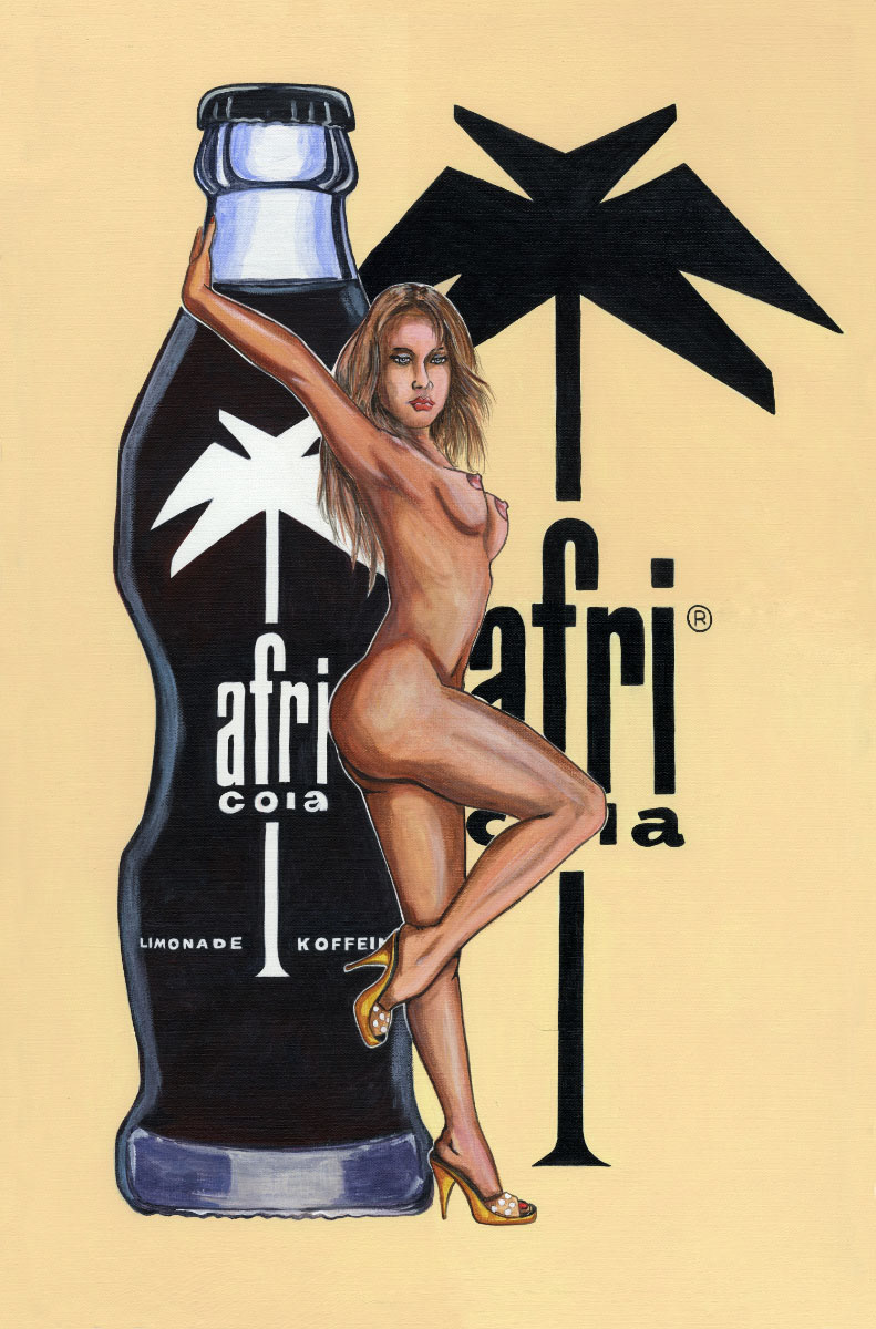 AFRI Cola Girl - Acryl auf Leinwand - 40 x 60 cm - 2010