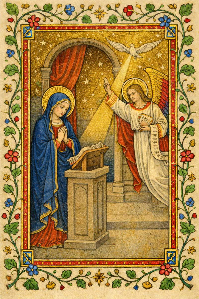 Verkündigung an Maria - Generated AI Art - 2025