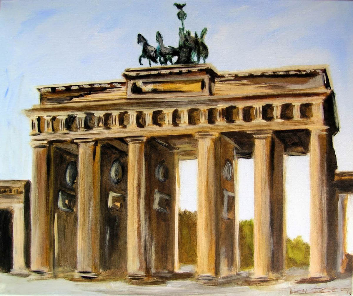 Berlin Brandenburger Tor - Acryl auf Leinwand - 50 x 60 cm - 2009
