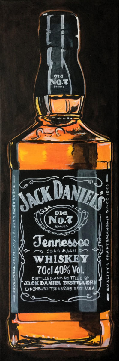 Jack Daniels ART I - Acryl auf Leinwand - 20 x 50 cm - 2013