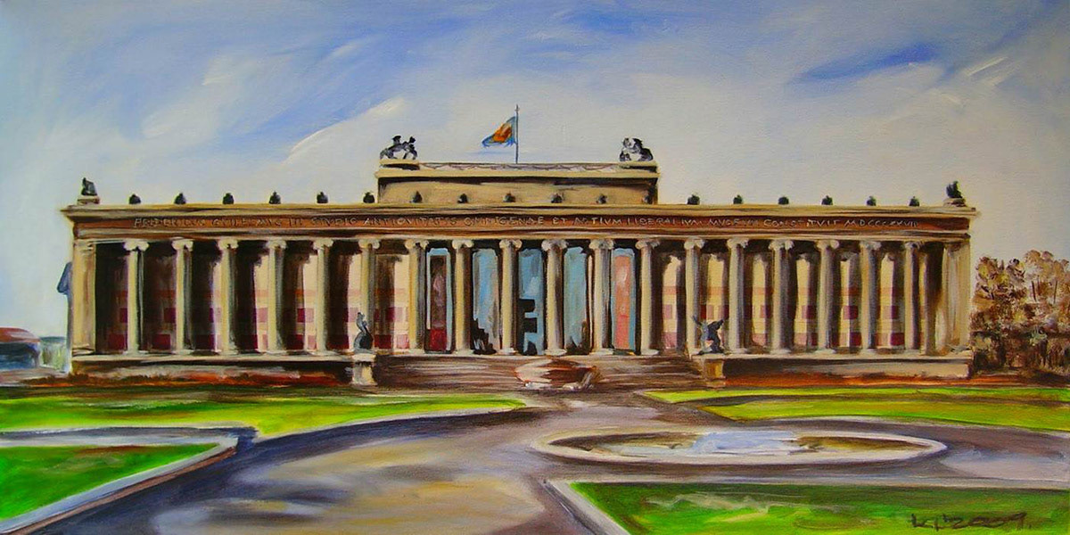 Berlin- Altes Museum Museumsinsel - Acryl auf Leinwand- 50 x 100 cm - 2009